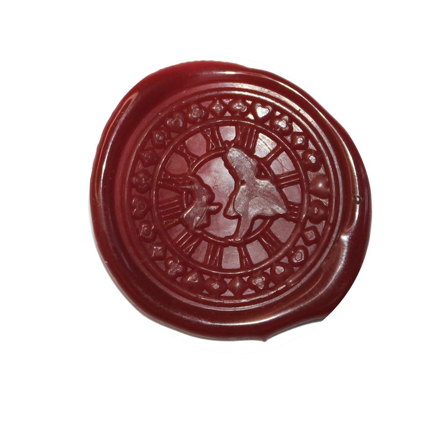 buy alice clock face wax seal stickers alice in wonderland