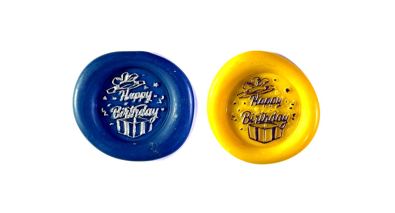 Happy Birthday Peel & Stick Wax Seals