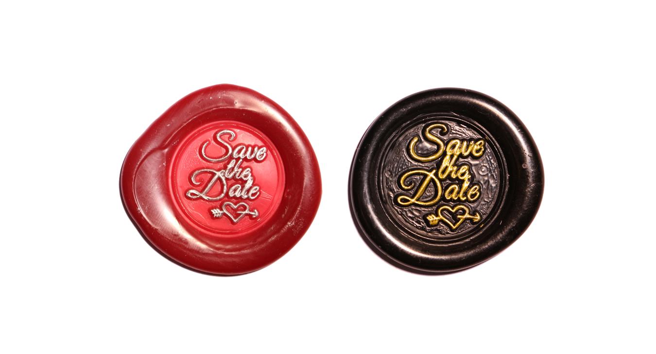 Save The Date Peel & Stick Wax Seals